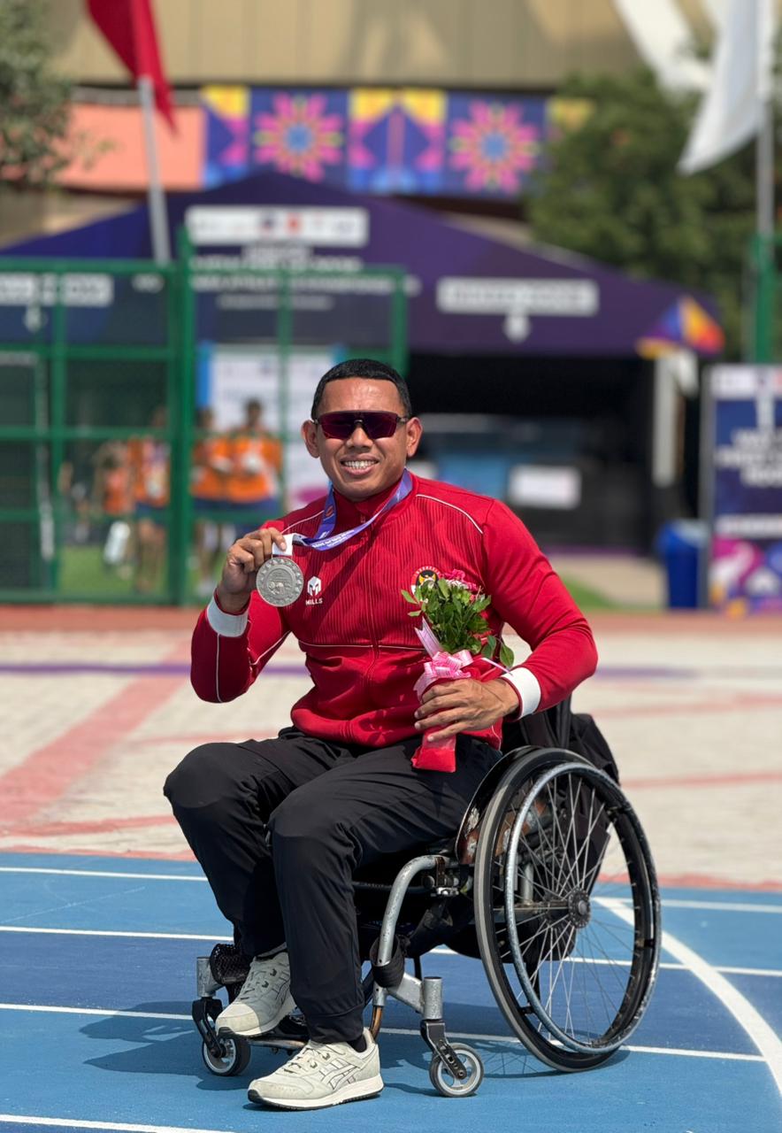 Atlet NPCI Asal KBB Sabet Medali Perak di Kejuaraan Atletik Dunia